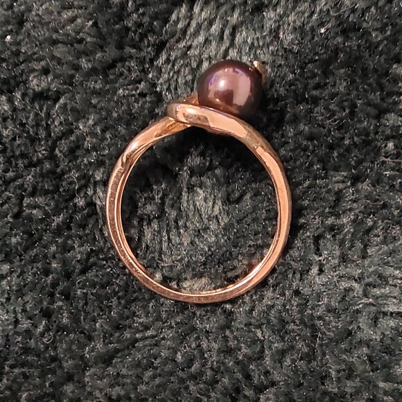 TAHITIAN PEARL14 KT. GOLD RING, VINTAGE 1990 BEAUTIFUL RING - Picture 5 of 15